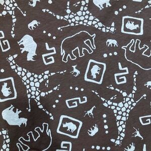 🪡 African Safari Print Knit Fabric, WIDE 1.375yd